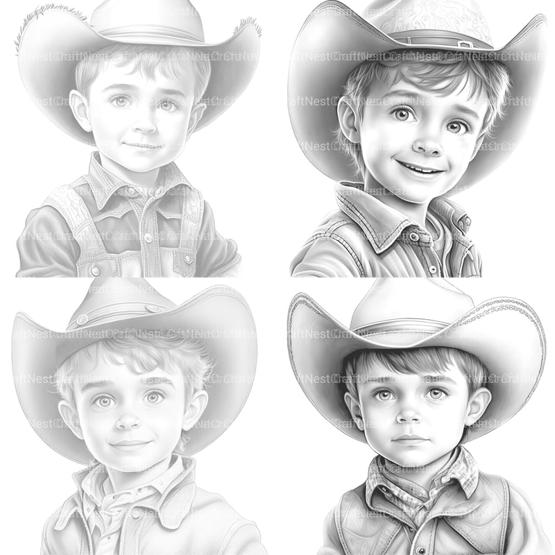 Cowgirl Coloring Book - CraftNest - Digital Crafting and Art