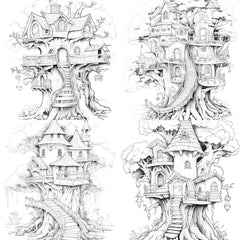Treehouse Coloring Book - CraftNest - Digital Crafting and Art