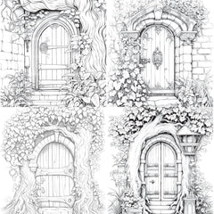 Blooming Door Coloring Book - CraftNest - Digital Crafting and Art