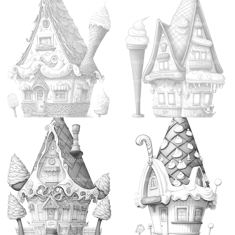 Ice Cream House Coloring Book - CraftNest - Digital Crafting and Art