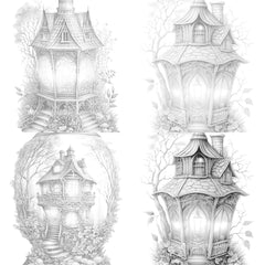 Lantern Fairy House Coloring Book - CraftNest - Digital Crafting and Art
