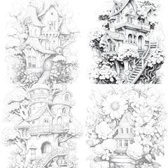 Blooming House Coloring Book - CraftNest - Digital Crafting and Art