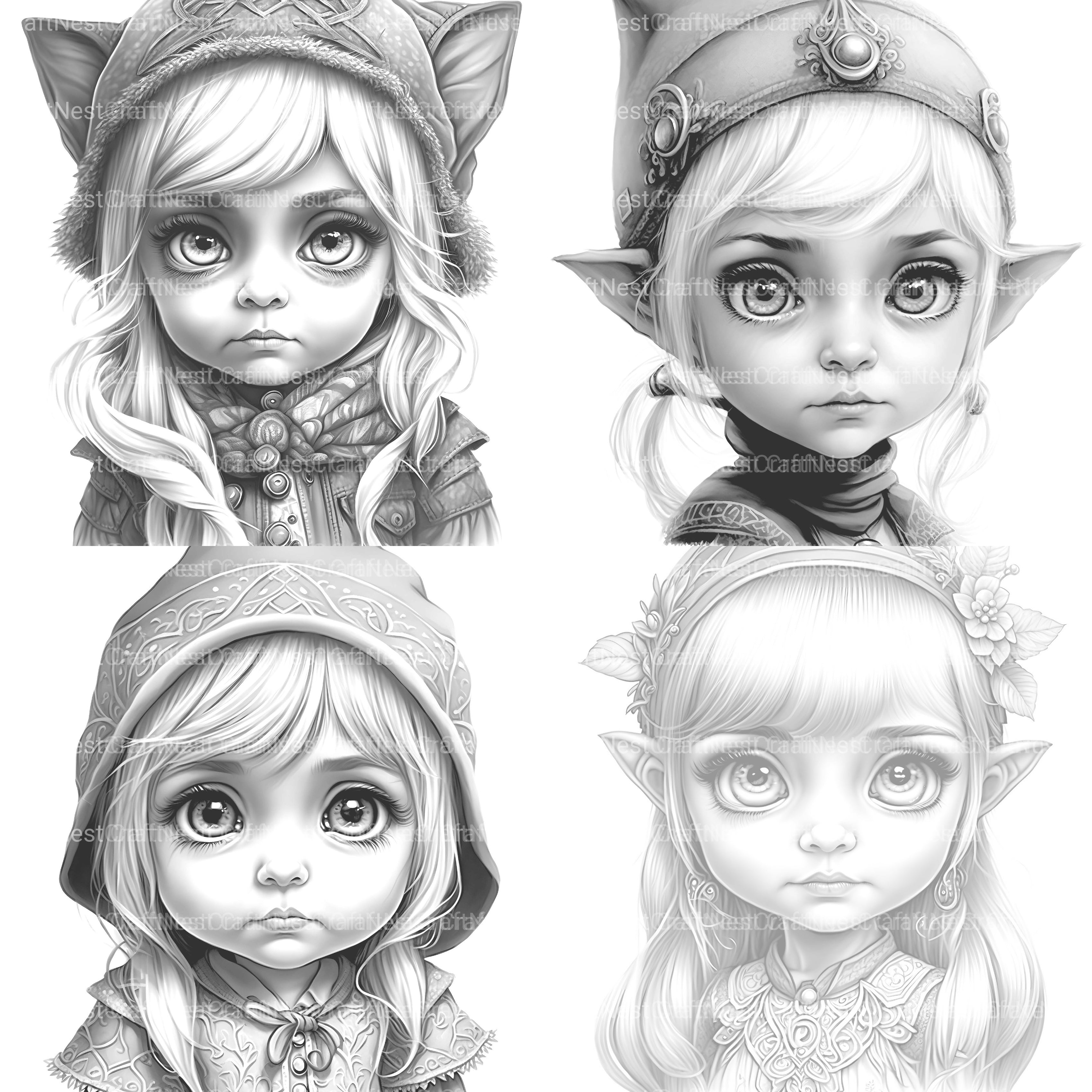 Gothic Girl Coloring Book - CraftNest - Digital Crafting and Art