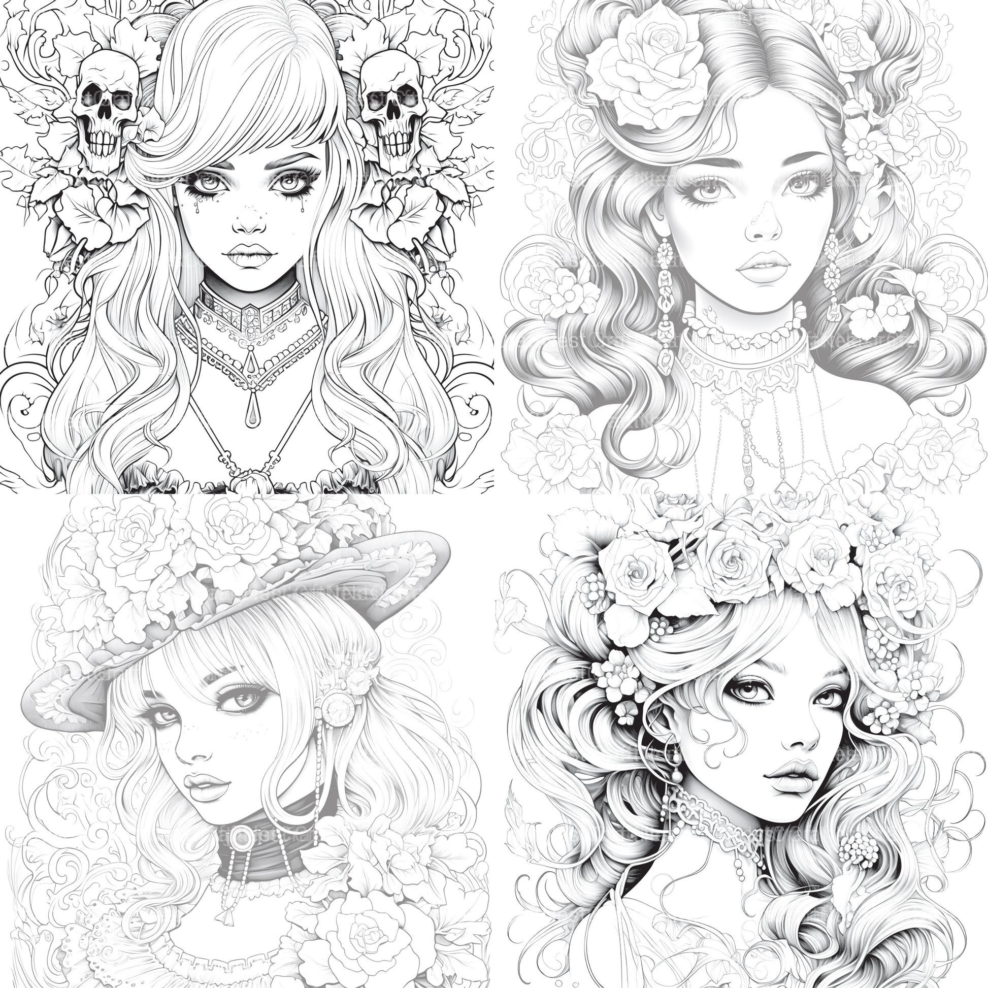 Little Princess Coloring Book - CraftNest - Digital Crafting and Art