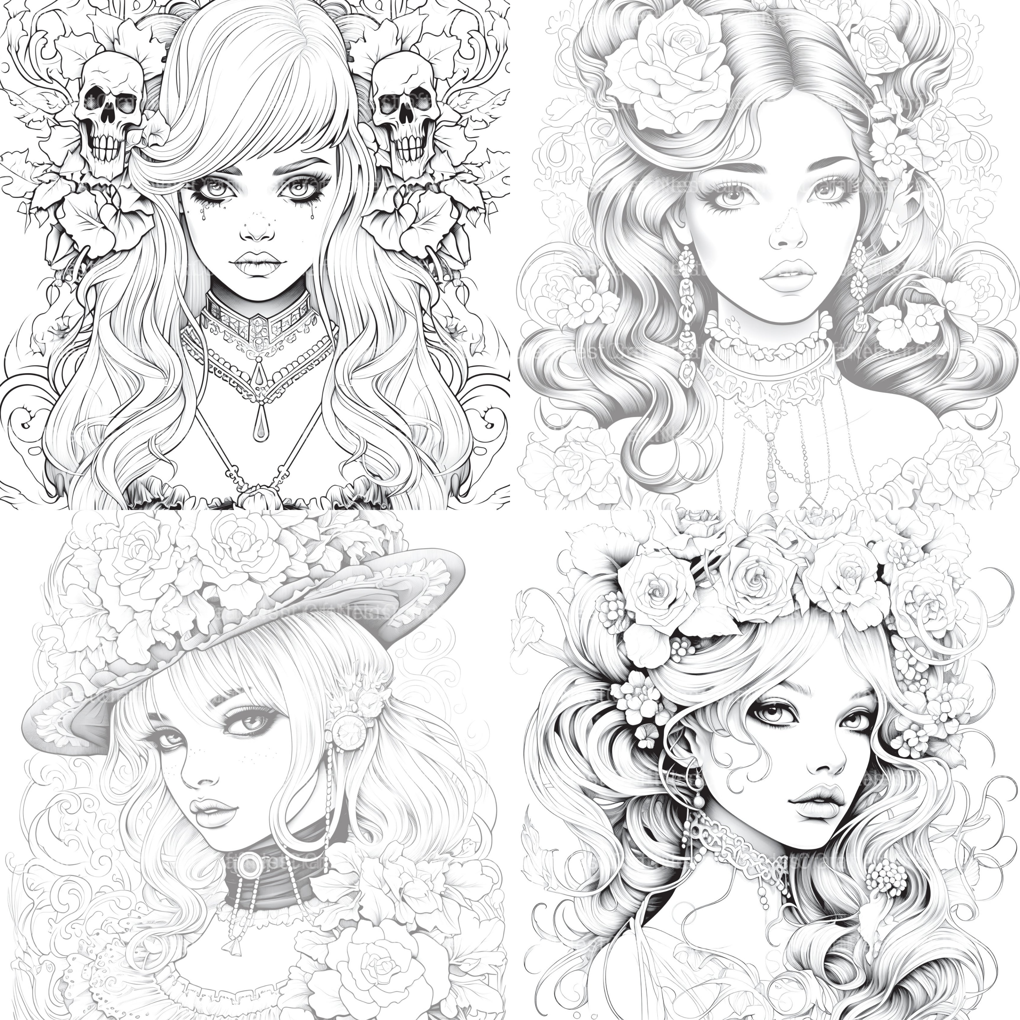 Little Princess Coloring Book - CraftNest - Digital Crafting and Art