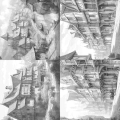 Medieval Village Coloring Book - CraftNest - Digital Crafting and Art