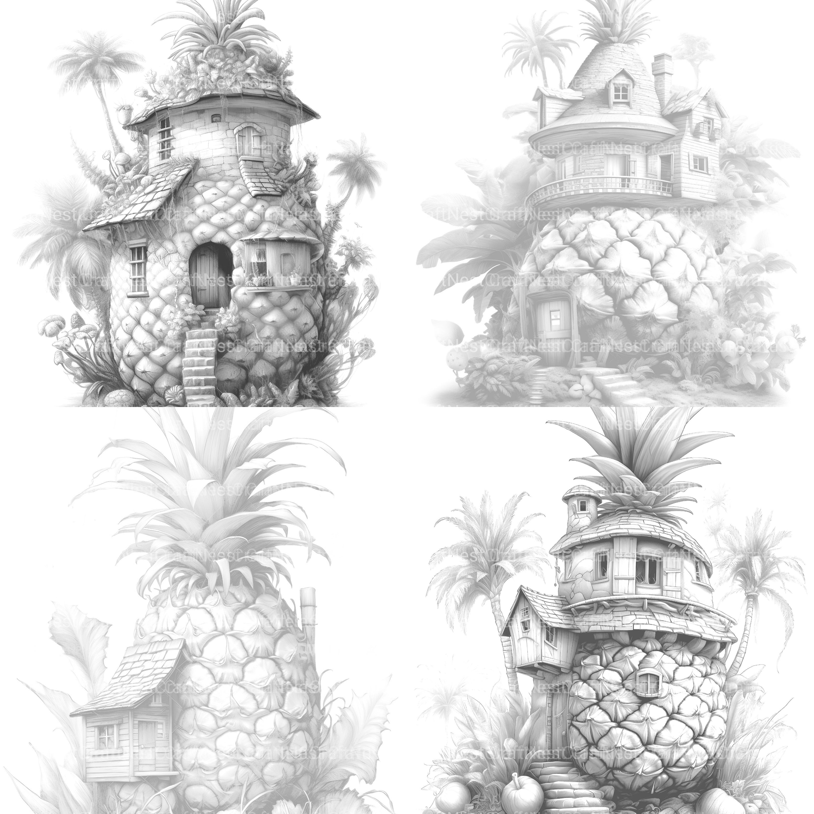 Fairy House Coloring Book - CraftNest - Digital Crafting and Art