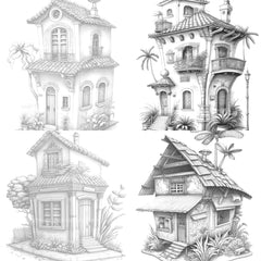 Chile Tiny House Coloring Book - CraftNest - Digital Crafting and Art