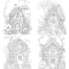 Secret Garden Fairy House Coloring Book - CraftNest - Digital Crafting and Art