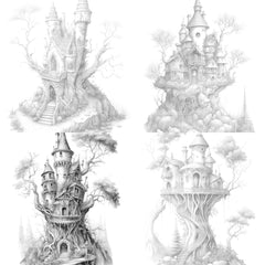 Fairy Fort Coloring Book - CraftNest - Digital Crafting and Art