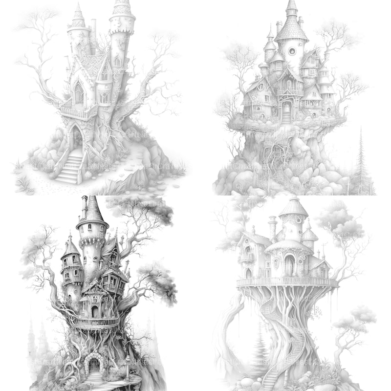 Fairy Fort Coloring Book - CraftNest - Digital Crafting and Art
