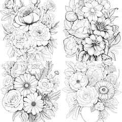 Flower Coloring Book 2 - CraftNest - Digital Crafting and Art