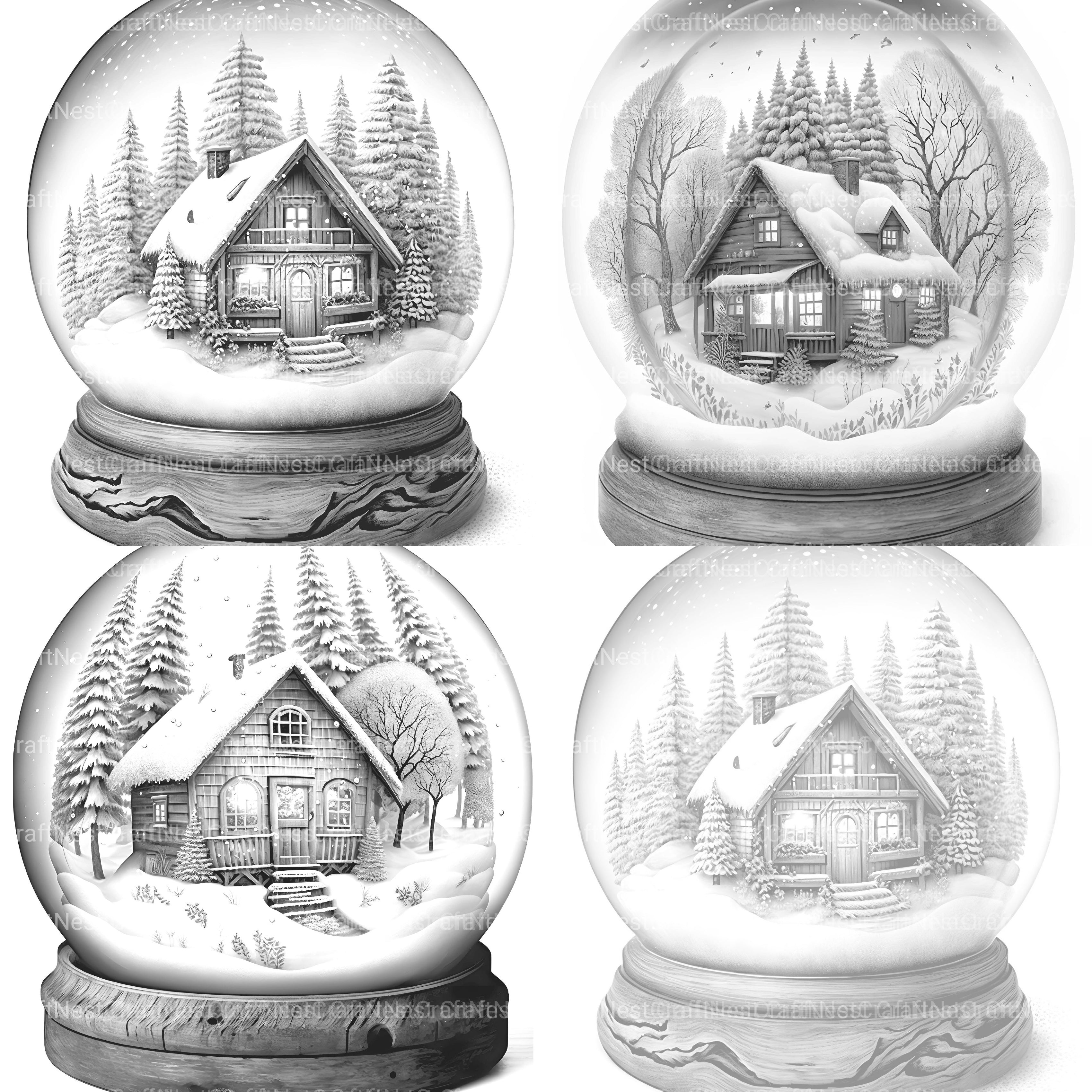 Snowball Cabin Coloring Book - CraftNest - Digital Crafting and Art