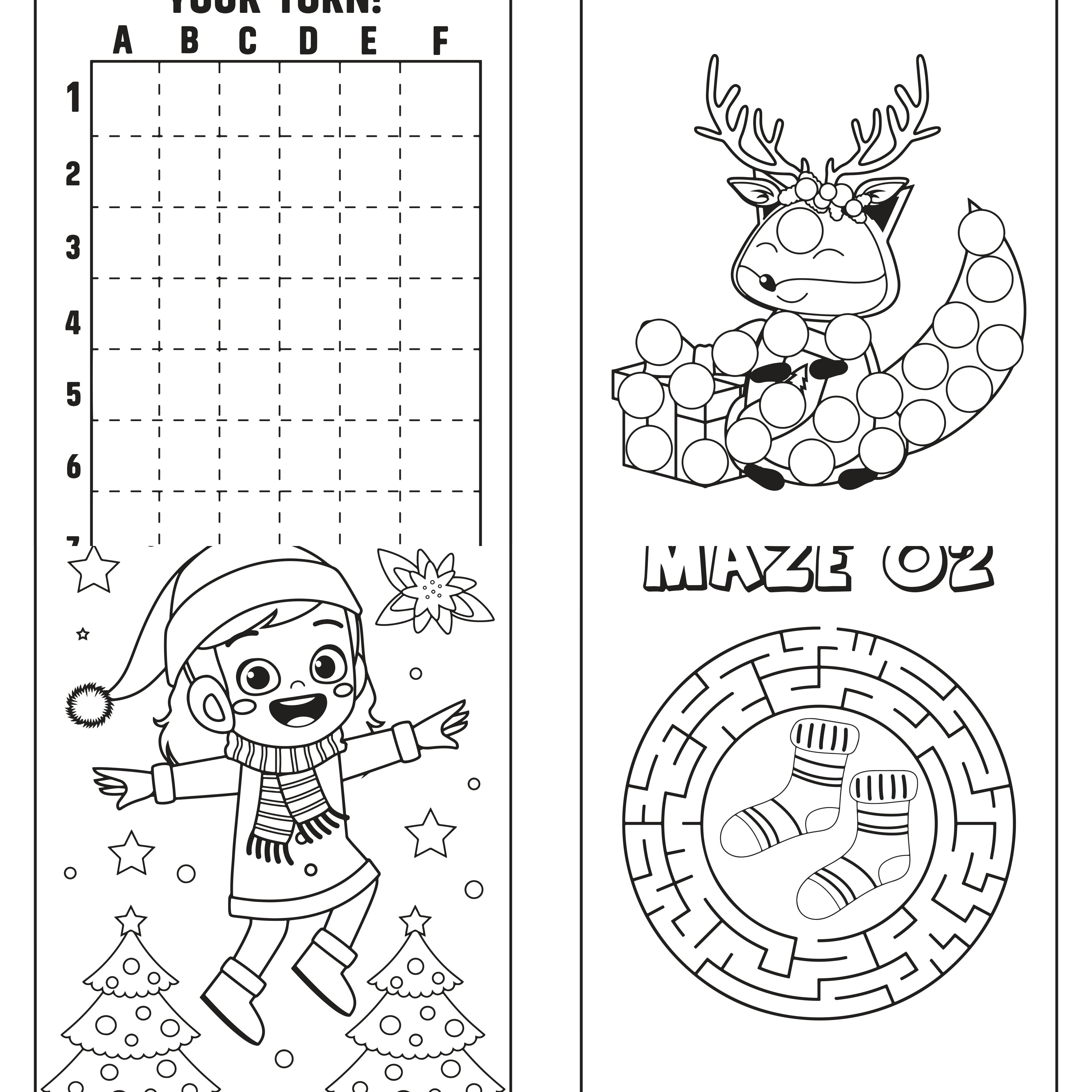 Kids Christmas Activity Coloring Book