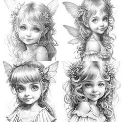 Flower Princess Coloring Book - CraftNest - Digital Crafting and Art