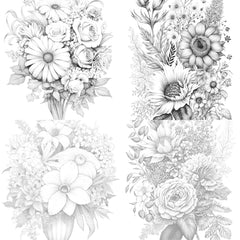 Flower Coloring Book - CraftNest - Digital Crafting and Art