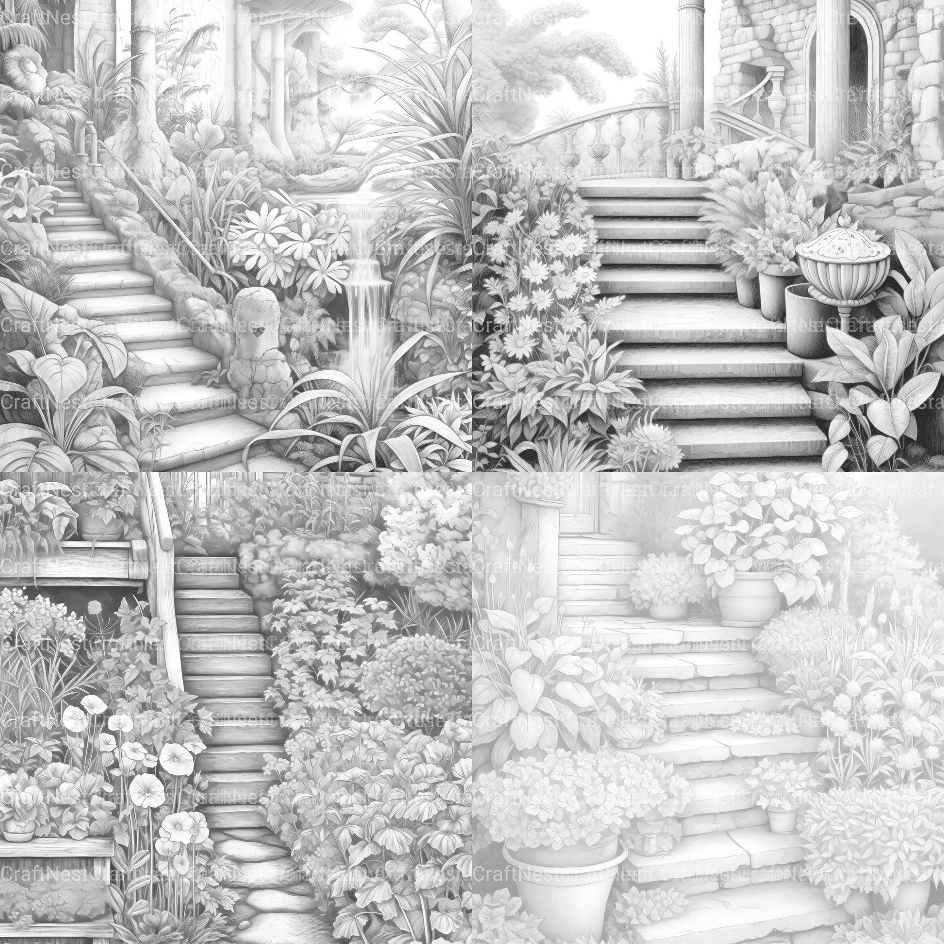 Herb Garden Coloring Book - CraftNest - Digital Crafting and Art