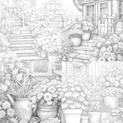 Spring Garden Coloring Book - CraftNest - Digital Crafting and Art