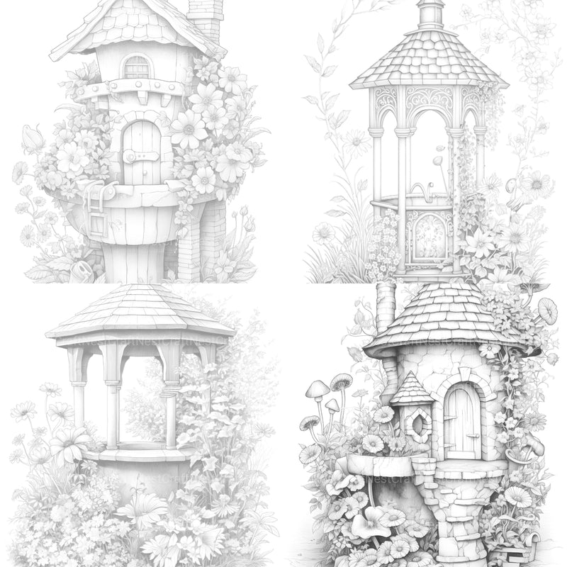 Wishing Well Coloring Book - CraftNest - Digital Crafting and Art