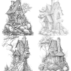 Stone Fairy House Coloring Book - CraftNest - Digital Crafting and Art