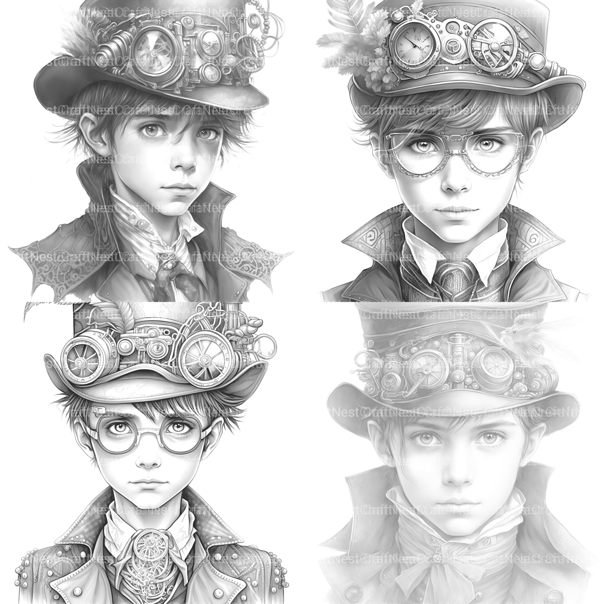 Young Woman Coloring Book - CraftNest - Digital Crafting and Art