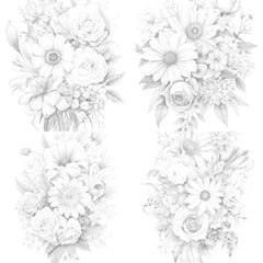 Flower Coloring Book 3 - CraftNest - Digital Crafting and Art