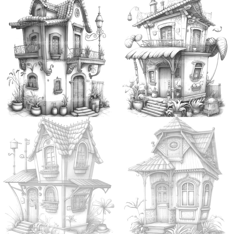 Chile Tiny House Coloring Book - CraftNest - Digital Crafting and Art