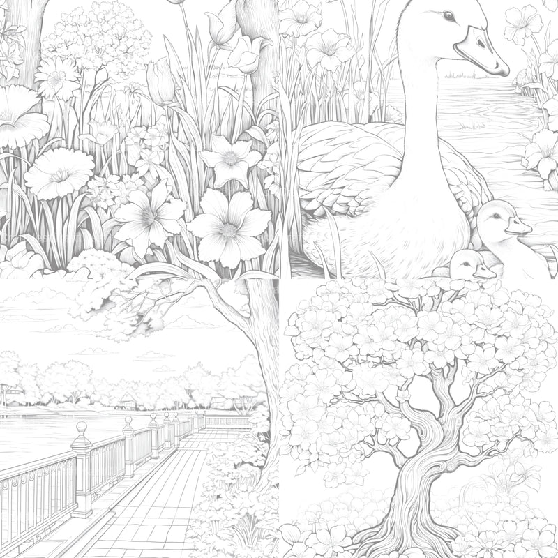 Springtime Garden Coloring Book - CraftNest - Digital Crafting and Art