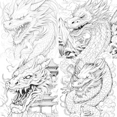 Dragon Coloring Book - CraftNest - Digital Crafting and Art