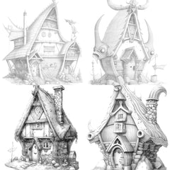 Viking Tiny House Coloring Book - CraftNest - Digital Crafting and Art