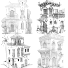 Moroccan Tiny House Coloring Book - CraftNest - Digital Crafting and Art
