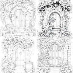 Blooming Door Coloring Book - CraftNest - Digital Crafting and Art