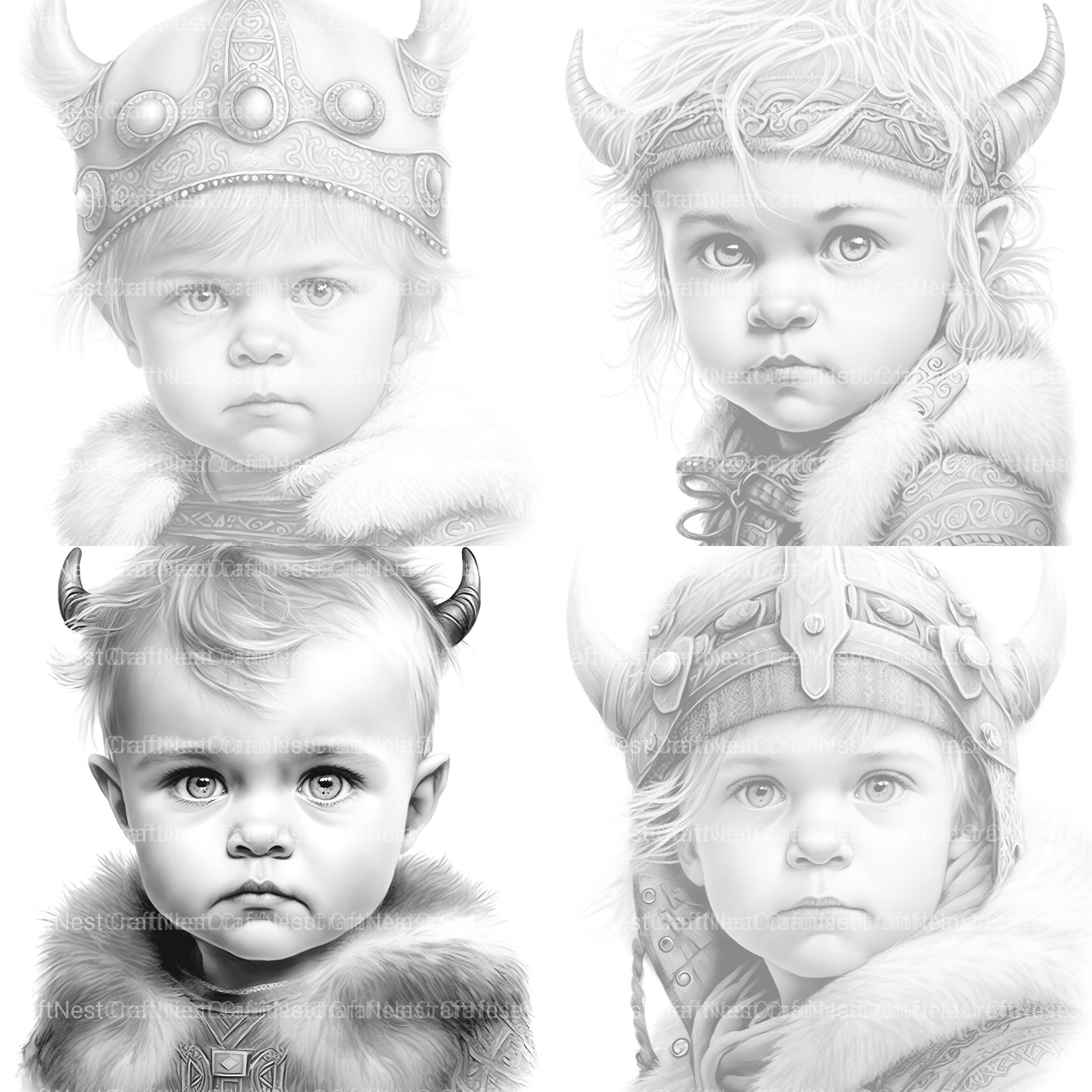 Winter Girl Coloring Book 2 - CraftNest - Digital Crafting and Art