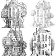 German Tiny House Coloring Book - CraftNest - Digital Crafting and Art