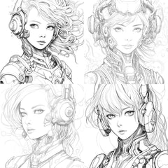 Druid Girl Coloring Book - CraftNest - Digital Crafting and Art