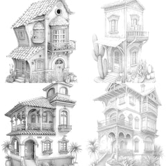Chile Tiny House Coloring Book 1 - CraftNest - Digital Crafting and Art