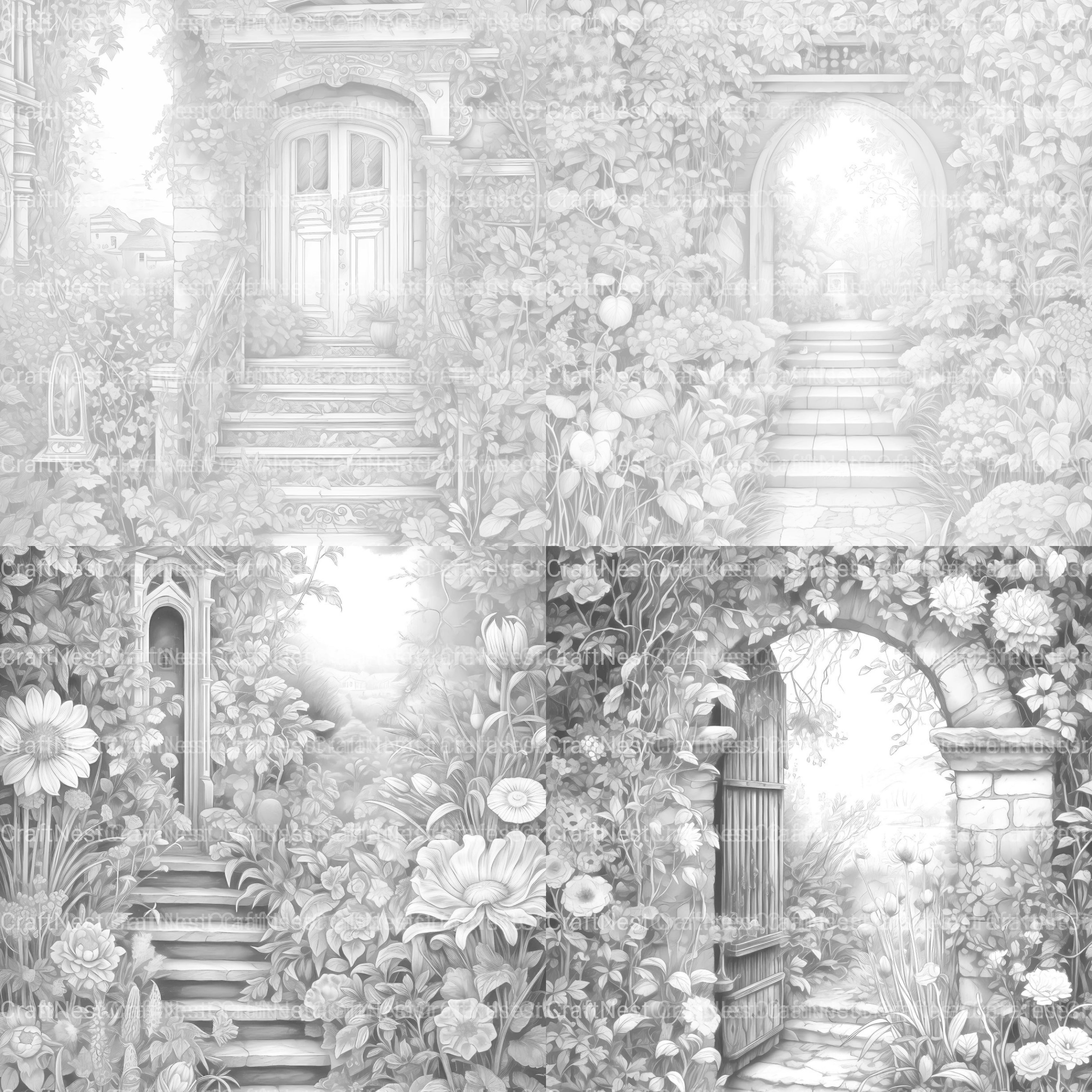 Secret Garden Coloring Book - CraftNest - Digital Crafting and Art