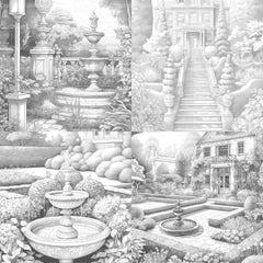 Formal Garden Coloring Book - CraftNest - Digital Crafting and Art
