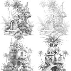 Fairy House Coloring Book - CraftNest - Digital Crafting and Art