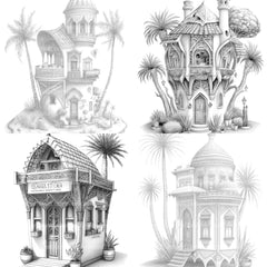 Dubai Tiny House Coloring Book - CraftNest - Digital Crafting and Art