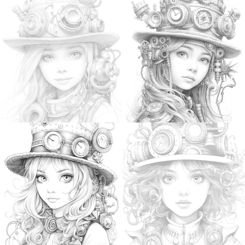 Victorian Girl Coloring Book - CraftNest - Digital Crafting and Art