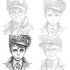 Steampunk Girl Coloring Book - CraftNest - Digital Crafting and Art