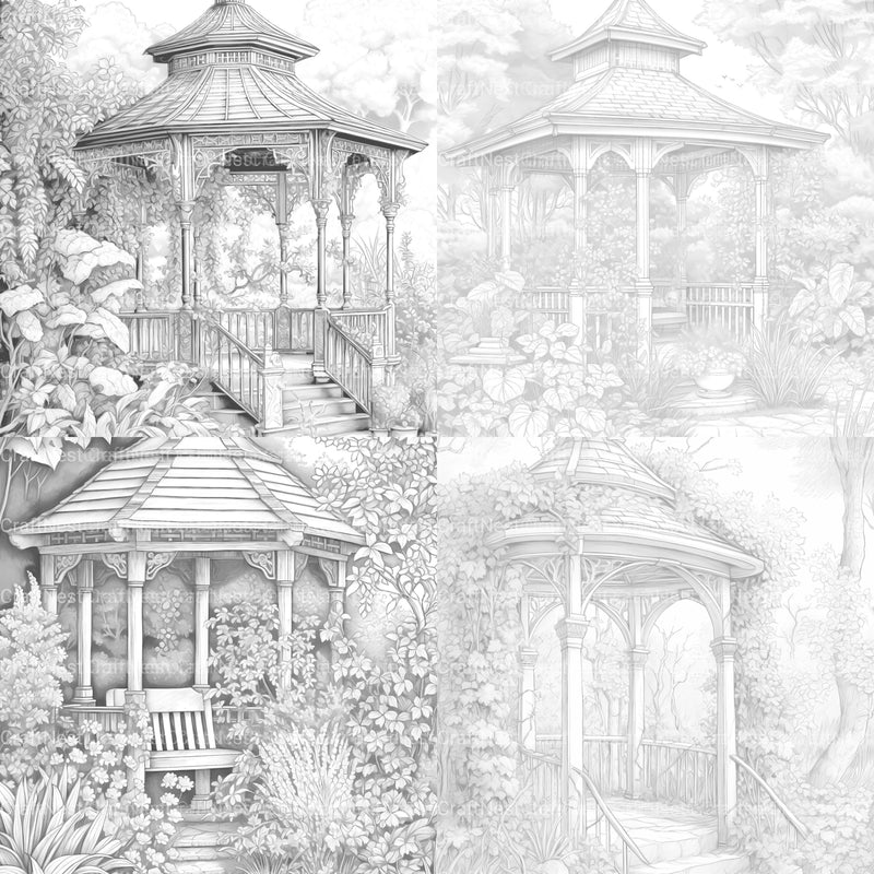 Garden Arbor Coloring Book - CraftNest - Digital Crafting and Art