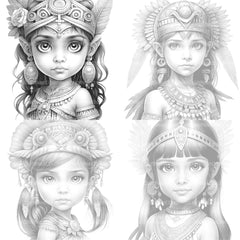 Aztec Boy Coloring Book - CraftNest - Digital Crafting and Art