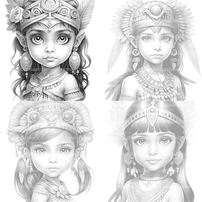 Aztec Boy Coloring Book - CraftNest - Digital Crafting and Art