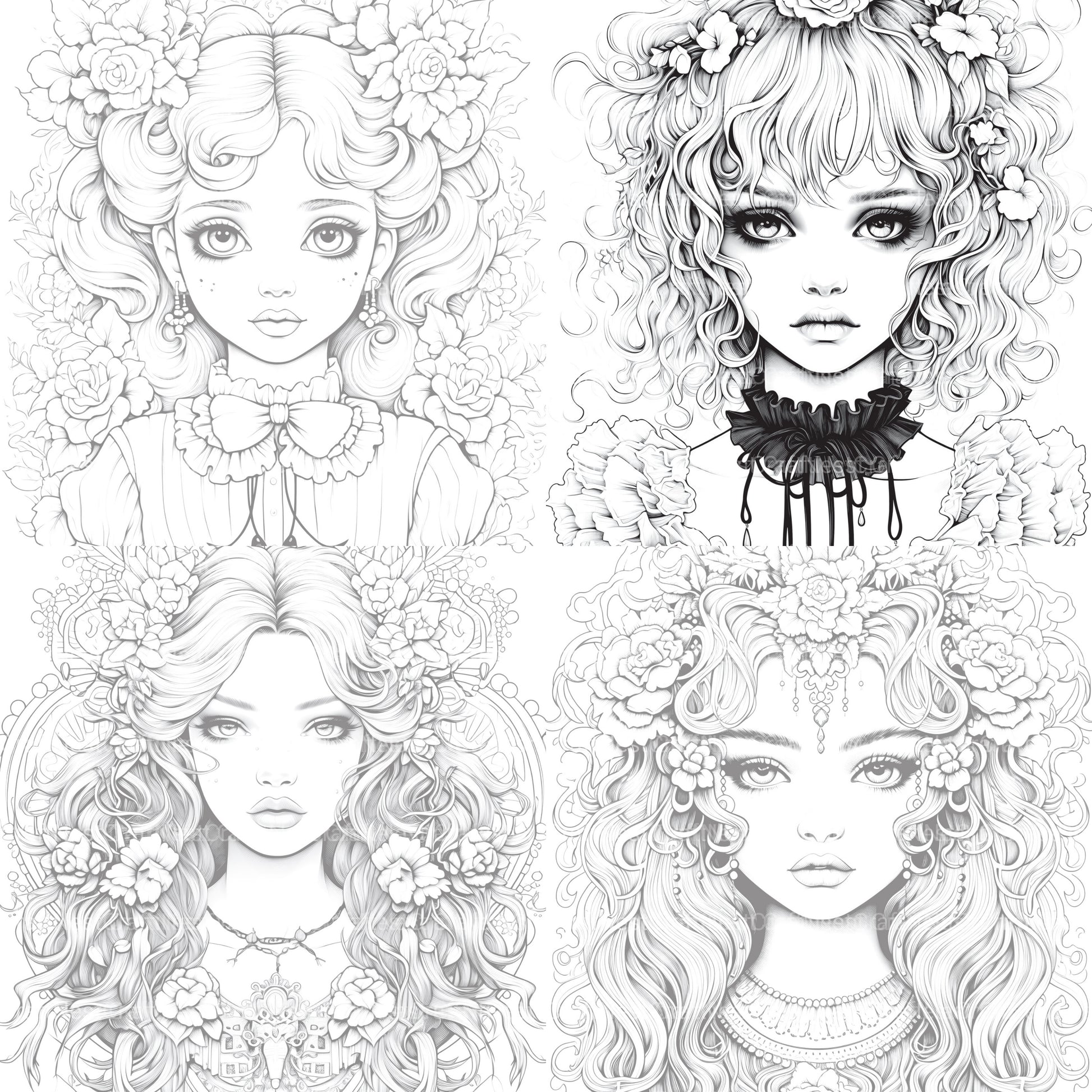 Little Princess Coloring Book - CraftNest - Digital Crafting and Art