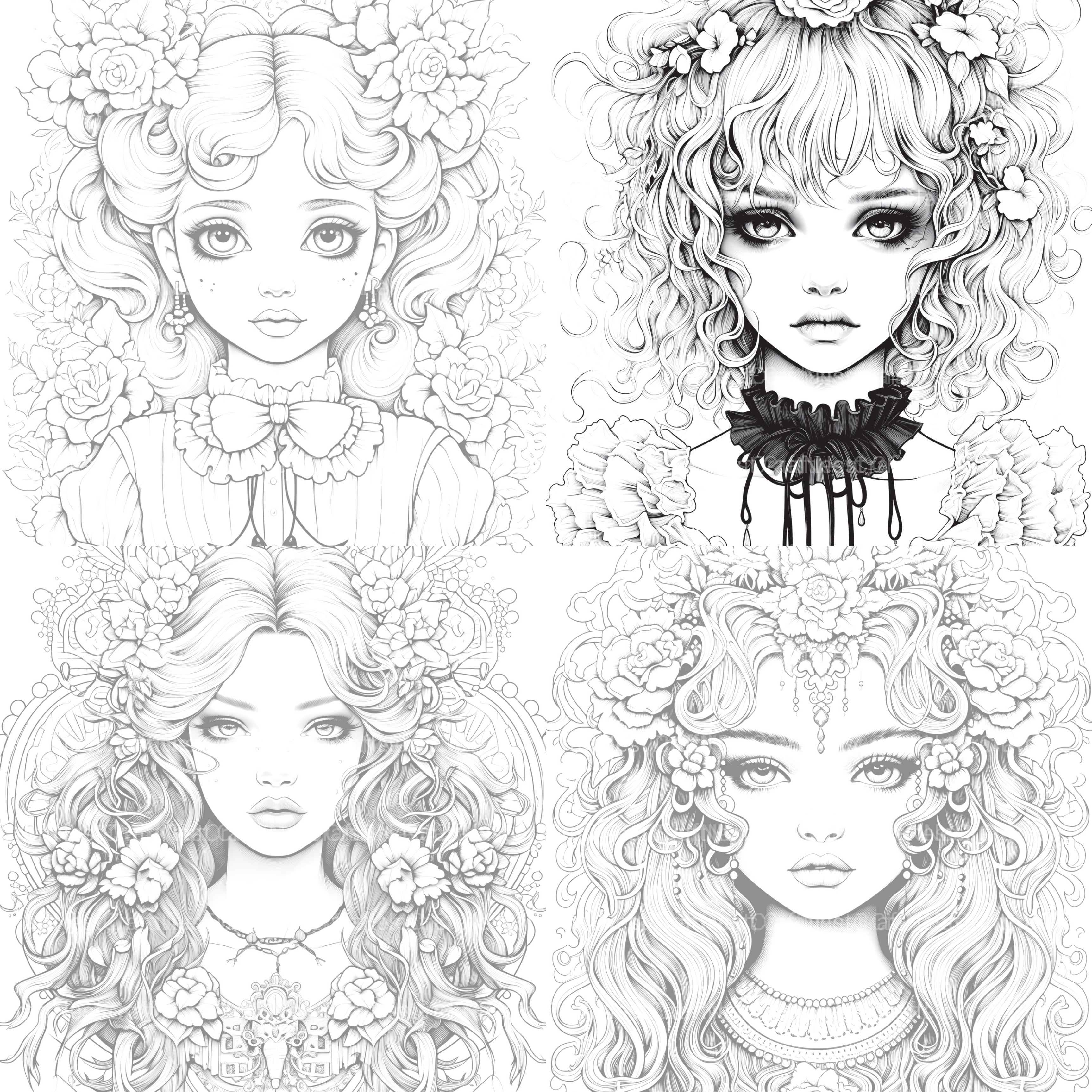 Little Princess Coloring Book - CraftNest - Digital Crafting and Art