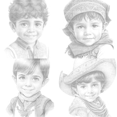 Cute Mexican Boy Coloring Book - CraftNest - Digital Crafting and Art
