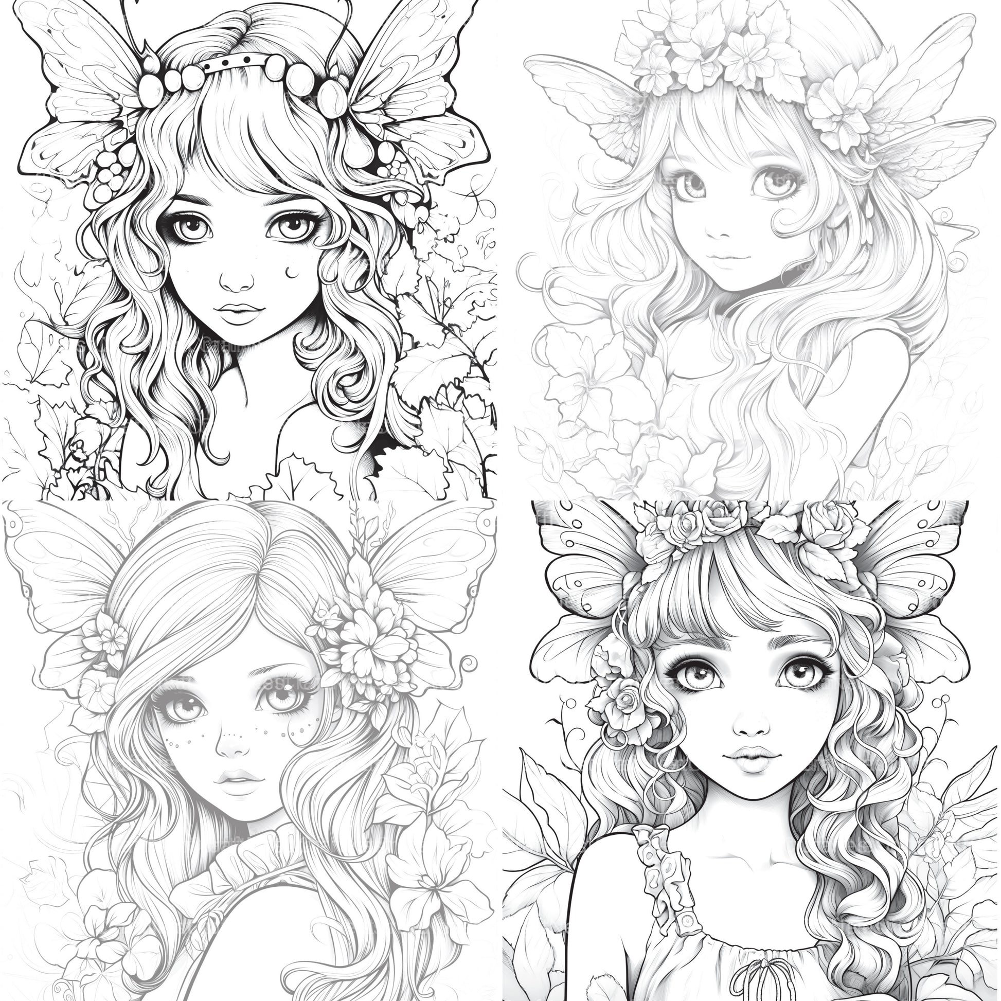 Forest Fairies Coloring Book - CraftNest - Digital Crafting and Art