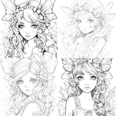 Forest Fairies Coloring Book - CraftNest - Digital Crafting and Art